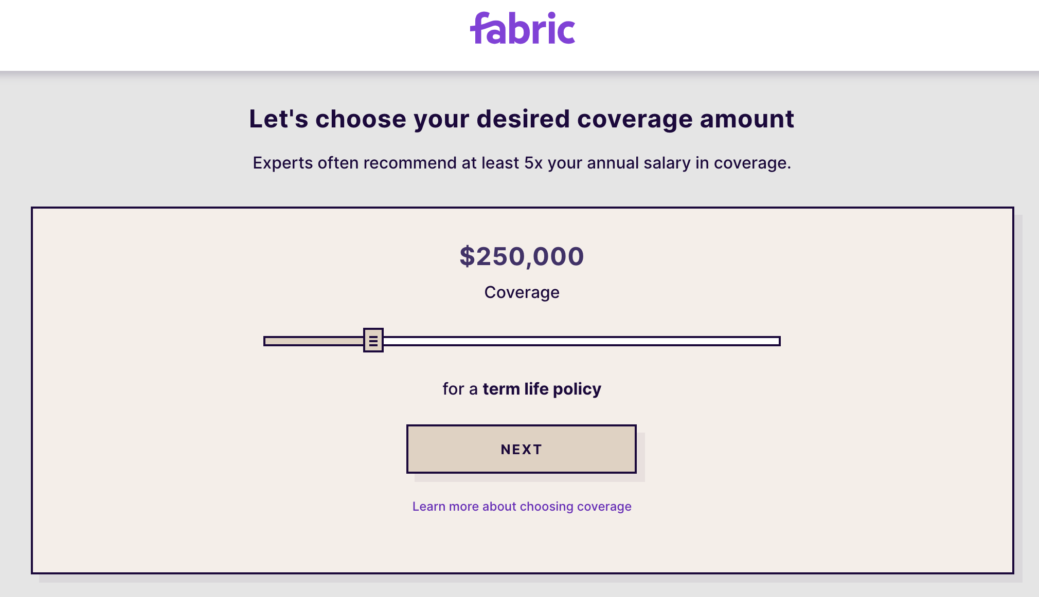 fabric life insurance